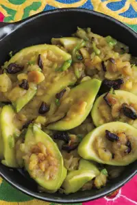 St. Lucian Green Fig and Saltfish