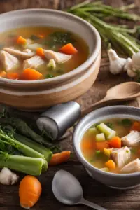 Chicken and vegetable soup