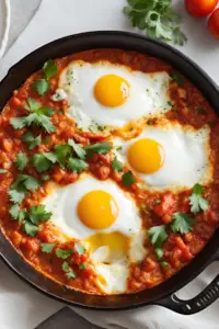 Tunisian Shakshuka (Eggs in Tomato Sauce)