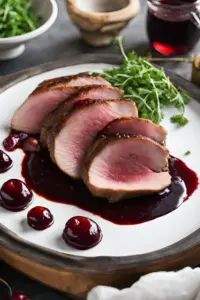 Pan-Seared Duck Breast with Cherry Sauce