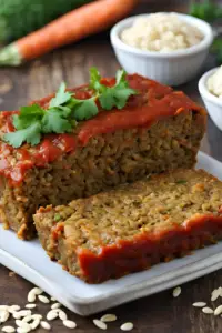 Vegetarian lentil loaf