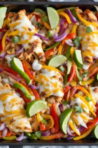 Baked chicken fajitas
