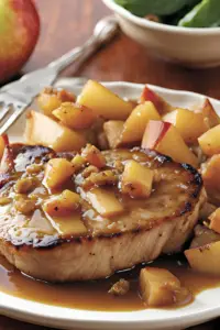 Pork Chops with Apple Compote