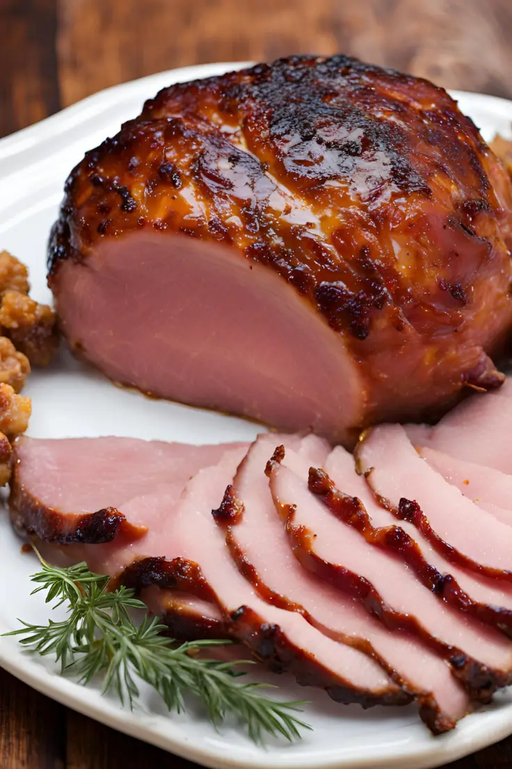 Bourbon Glazed Ham