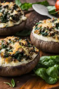 Stuffed portobello mushrooms