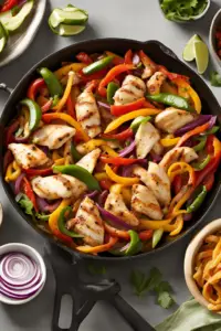 One-pan chicken fajitas