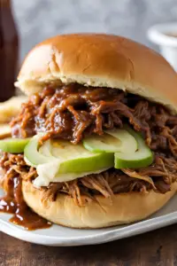BBQ pulled pork sandwiches