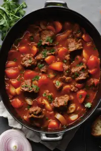 Tomato Bredie (Tomato and lamb stew)
