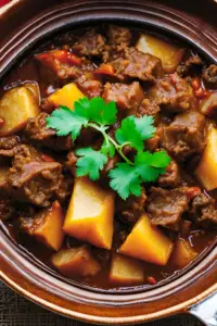 Denningvleis (Sweet and sour lamb stew)