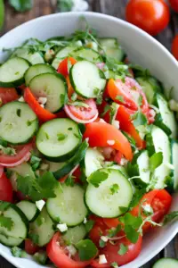 Salad Shirazi (Cucumber Tomato Salad)