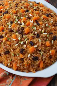 Shirin Polo (Sweet Rice with Carrots and Nuts)