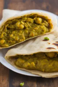 Roti (Dhalpuri) with Curry