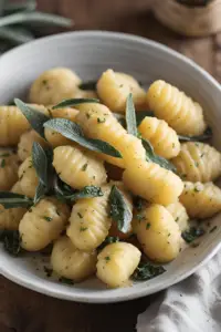 Gnocchi with Sage Butter Sauce