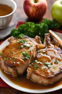 Apple Cider Braised Pork Chops