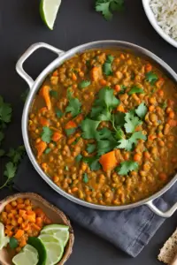 Lentil and vegetable curry