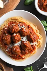 Spaghetti and meatballs