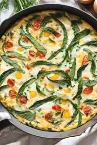 Egg white and vegetable frittata