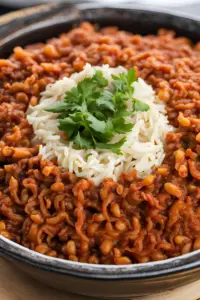 Egyptian Kushari (Lentils, Rice, and Pasta)
