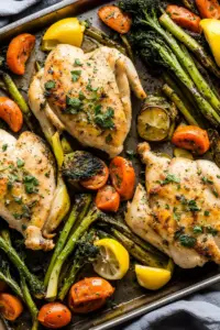 Sheet Pan Lemon Herb Chicken & Vegetables