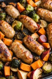Chicken and Apple Sausage Sheet Pan
