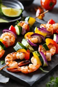 Shrimp and Vegetable Skewers