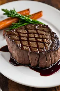 Filet Mignon with Red Wine Reduction