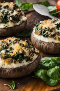 Vegetarian Stuffed Portobello Mushrooms