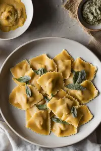 Butternut Squash Ravioli with Sage Brown Butter