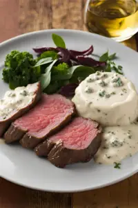 Beef Tenderloin with Gorgonzola Sauce