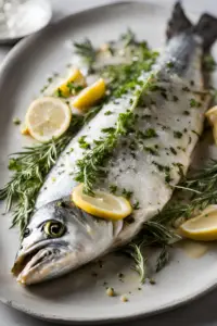 Whole Roasted Branzino with Herbs