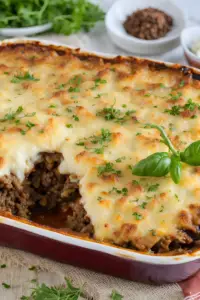 Moussaka (Eggplant and Ground Meat Casserole)