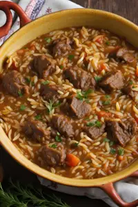 Youvetsi (Orzo and Meat Stew)