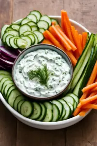 Tzatziki with Vegetable Sticks