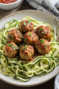 Turkey Meatballs with Zucchini Noodles
