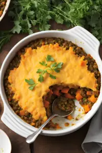 Lentil and Sweet Potato Shepherd's Pie