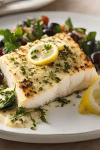 Mediterranean-style Baked Halibut