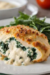 Spinach and Ricotta Stuffed Chicken Breast