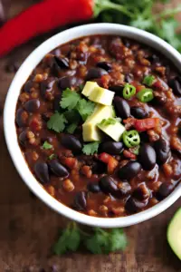 Vegetarian Black Bean Chili